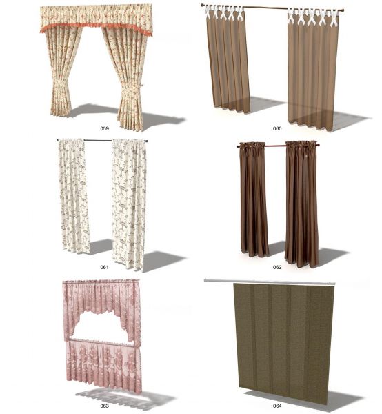 Các loại rèm vải xếp có kết cấu phức tạp hơn
