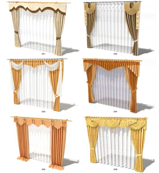 Một số loại rèm kiểu dáng lệch, phá cách