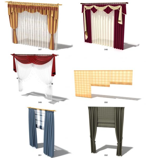 Các mẫu rèm với diềm trên biến hóa linh hoạt