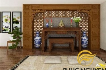 Cách chọn rèm che ban thờ hiện đại
