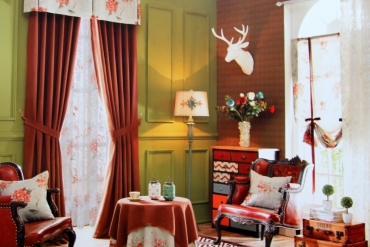 Rèm cửa phong thủy cho người mệnh Hỏa